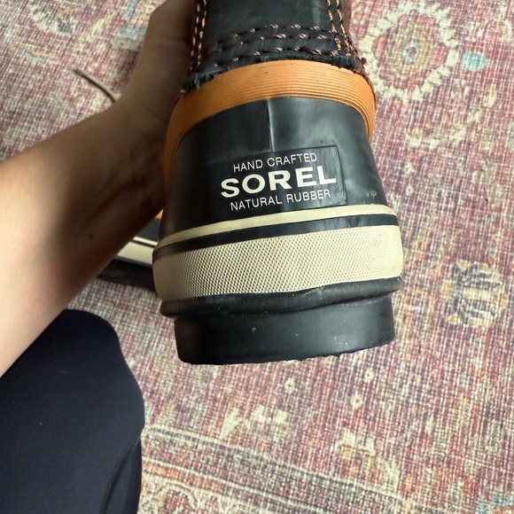 Sorel Joan of Arc Dark Brown Fur-Lined Boots Tobacco Sanguine Women’s 9.5 - Picture 11 of 12